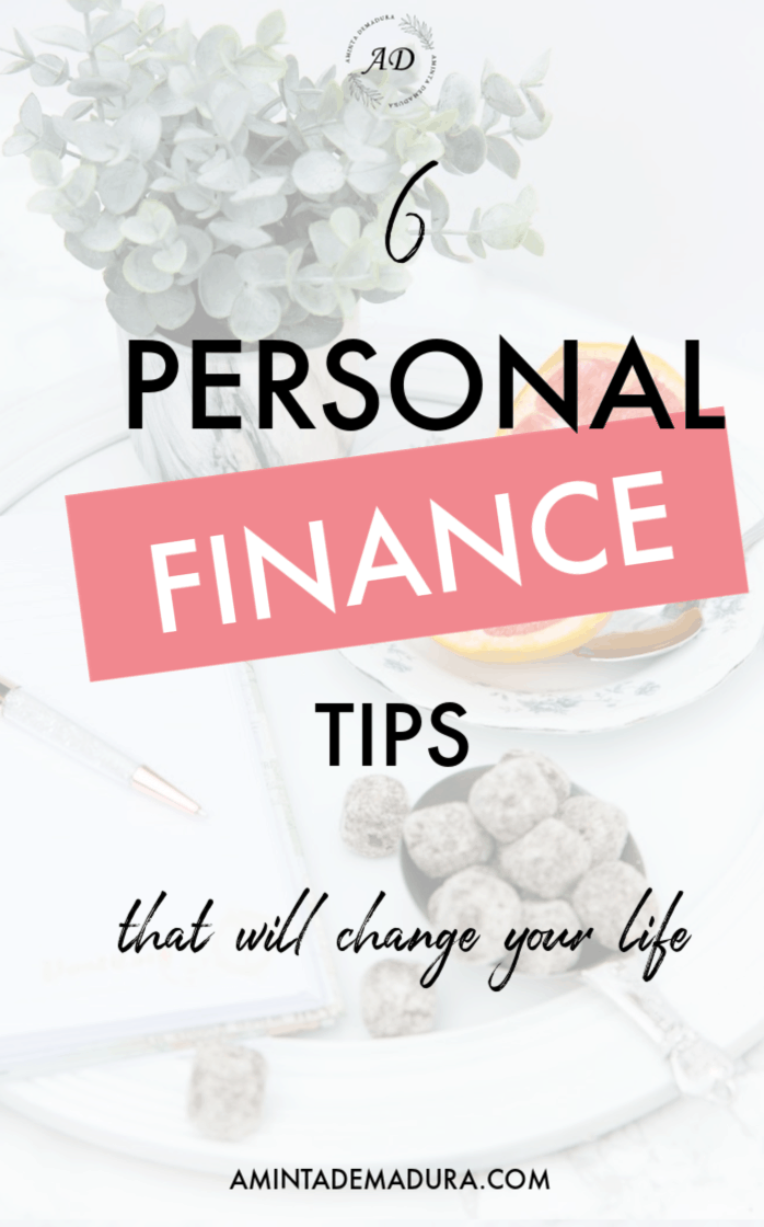 Essential personal finance tips infographic